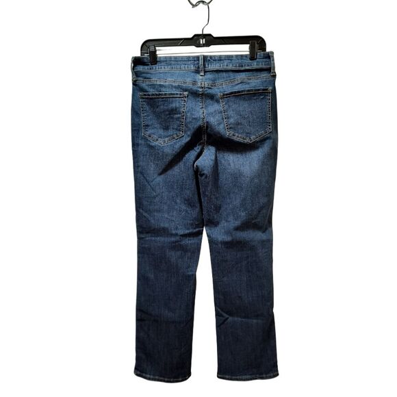 NYDJ High Rise Straight Cool Embrace Denim Jeans 10T Blue Stretch Denim - Picture 2 of 3